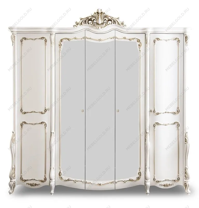 Шкаф Анна Мария 5-дверный белый матовый | изображение 1