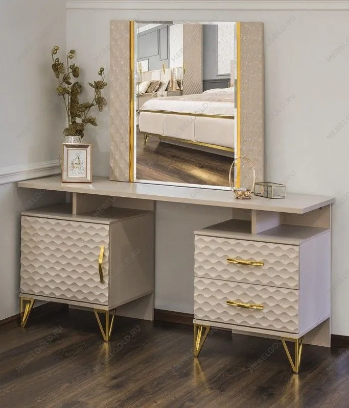 Зеркало Лара ППУ бежевый глянец | изображение 2