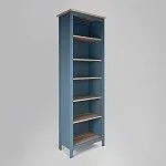 Стеллаж Сага, 70х42х215 см, темно-бирюзовый/ясень | изображение 3