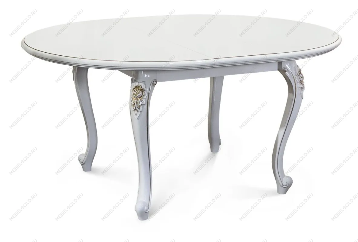 Стол Натали круглый белый глянец | изображение 1