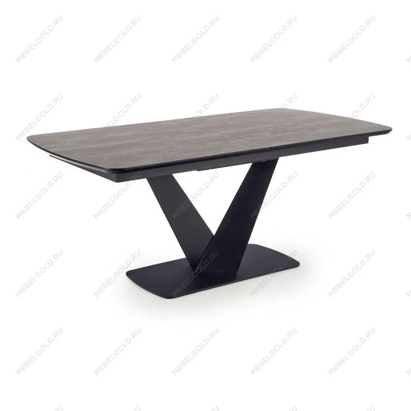 Стол обеденный Halmar VINSTON раскладной (темно-серый/черный)