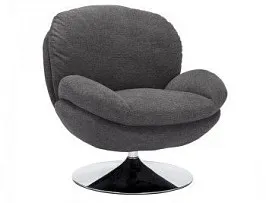 Кресло SIGNAL BRIGITTE Brego 18 темно-серый/хром