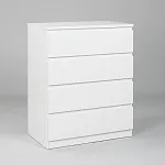 МАЛЬТА комод ИКЕА / IKEA 4 ящика 80х99 белый | изображение 1