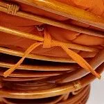 Кресло-качалка Papasan с подушкой Коньяк, оранжевый | изображение 5