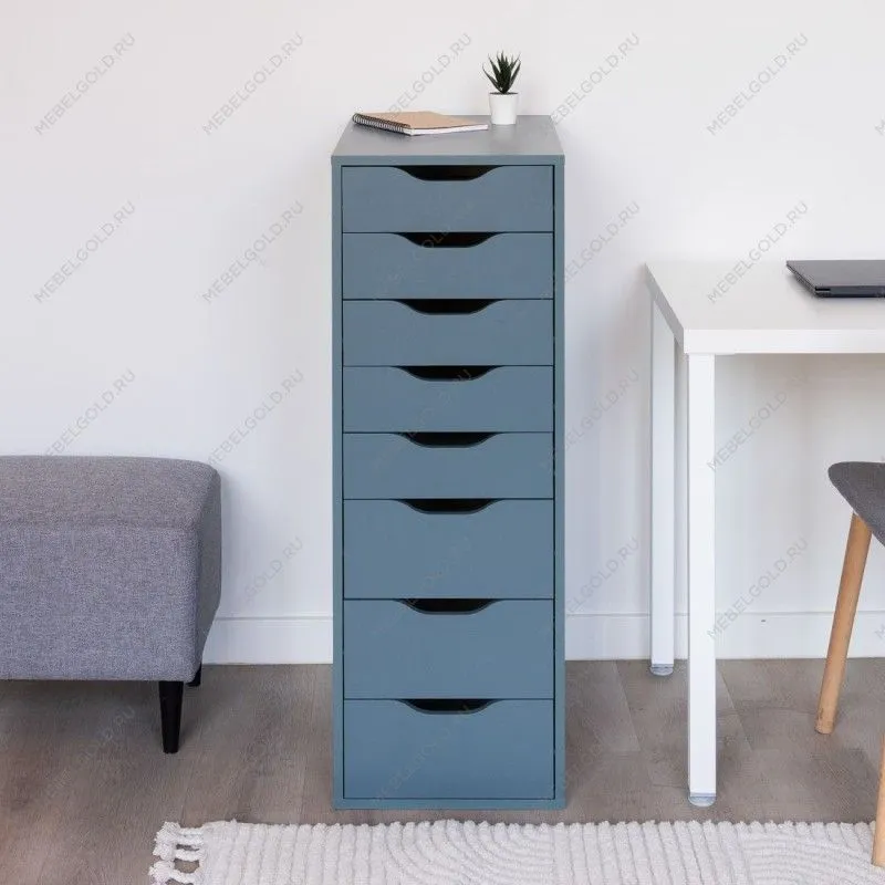 ИНГАР 8 комод 36x102x53, серо-бирюзовый | изображение 3