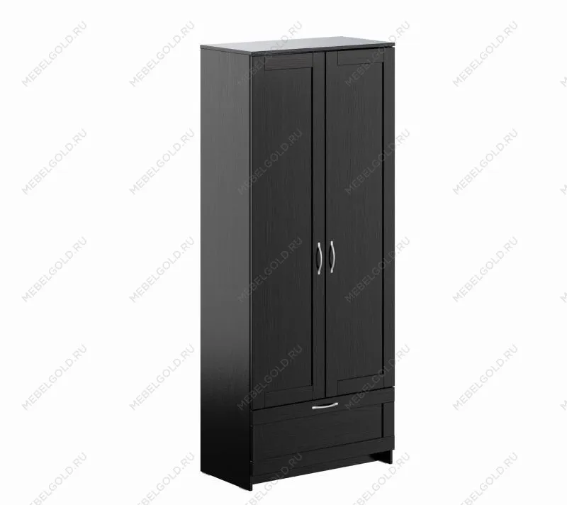 БРИМНЭС / СИРИУС Шкаф ИКЕА / IKEA для одежды 2 двери и 1 ящик Дуб Венге | изображение 3