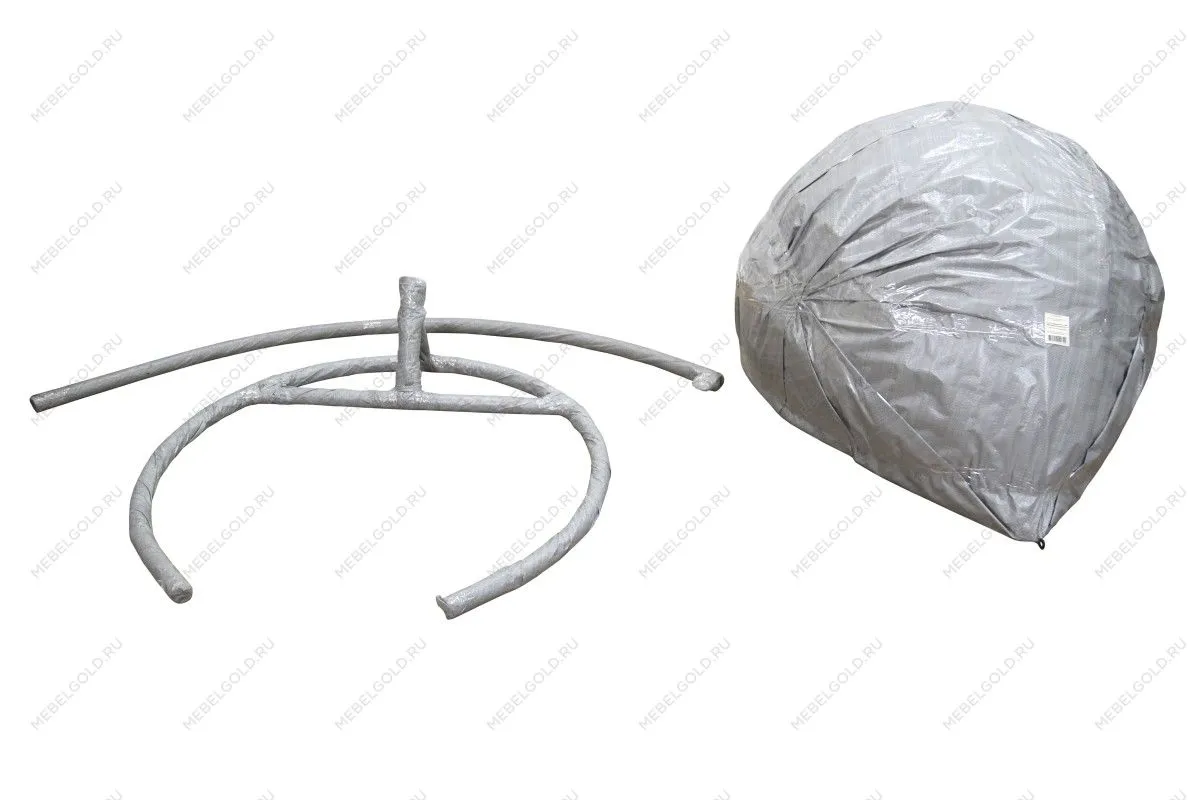 Кресло подвесное Сфера арт.CN800-2024 (стойка+основание.черн.,корзн.черн.,подуш.беж. (М)) | изображение 1