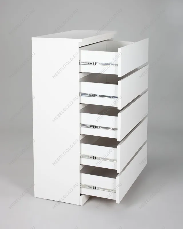 Комод ВАРМА, 5 ящиков, 80х123х40 см, эмаль белая | изображение 11