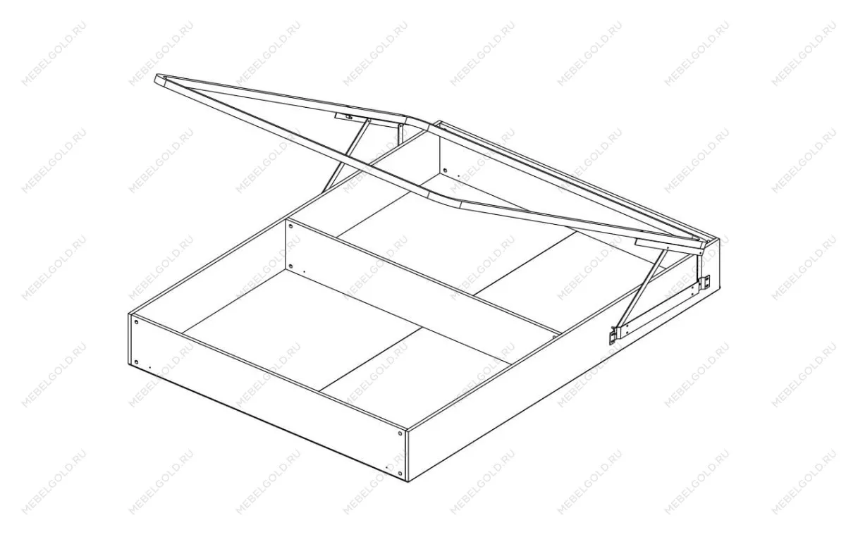 Кровать Тиффани 140 с подъемным механизмом вудлайн кремовый | изображение 3