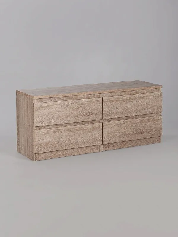 Тумба для ТВ Кастор, 4 ящика, 130х40х54 см, дуб сонома | изображение 8