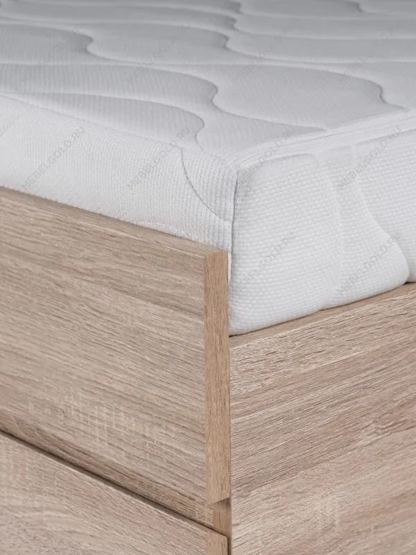 Кровать раздвижная Сириус, с ящиками, 80х200/160х200 см, бежевая, дуб сонома | изображение 9