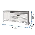 Тумба Тиффани RTV 1D2SN вудлайн кремовый | изображение 2