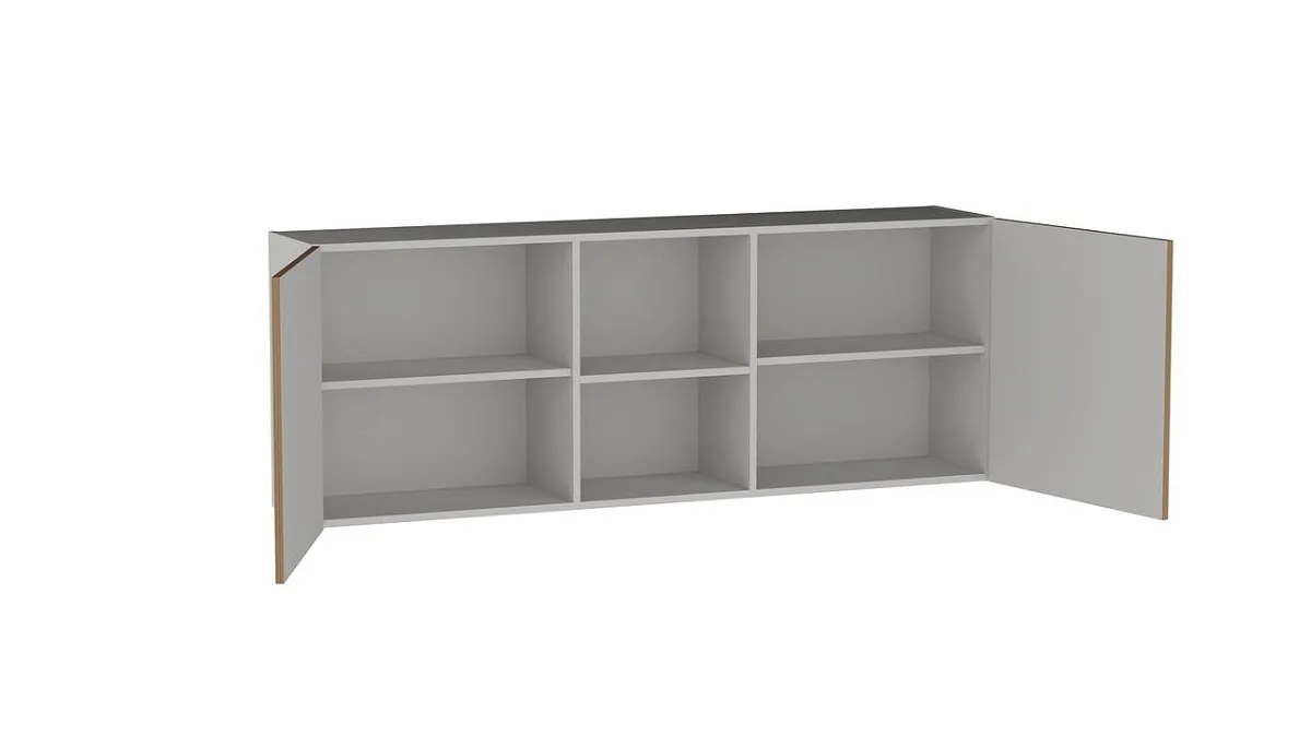 Шкаф ШГ-160 NEW, Смарт (1600*316*600) Серый, 22619 | изображение 1