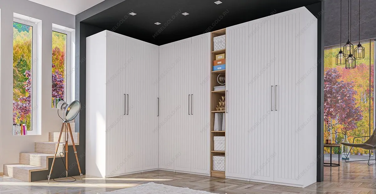 Шкаф Отис МН-039-08 П7 с фасадом МДФ (белый) | изображение 2