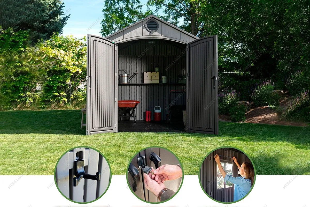 Сарай пластиковый WoodLook 8*10 NEW | изображение 10