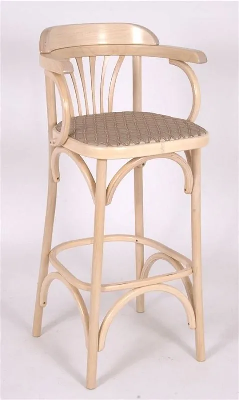 Стул барный 750 Венский мягкий (беленый дуб, ткань 1 beige) | изображение 1
