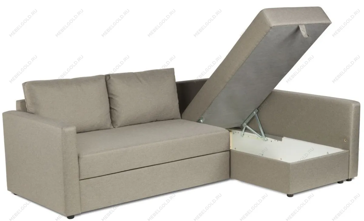 Диван-кровать ВАЛО, 230х91х72 см, серо-бежевый | изображение 3
