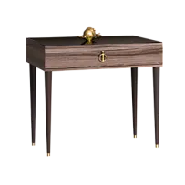 Стол туалетный узкий Римини (Орех империя/Золото) РМСТ-1[9]