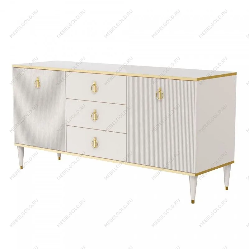Комод для гостиной Римини СОЛО (слоновая кость золото) РМКМ-4 (s) - Выставка Балашиха