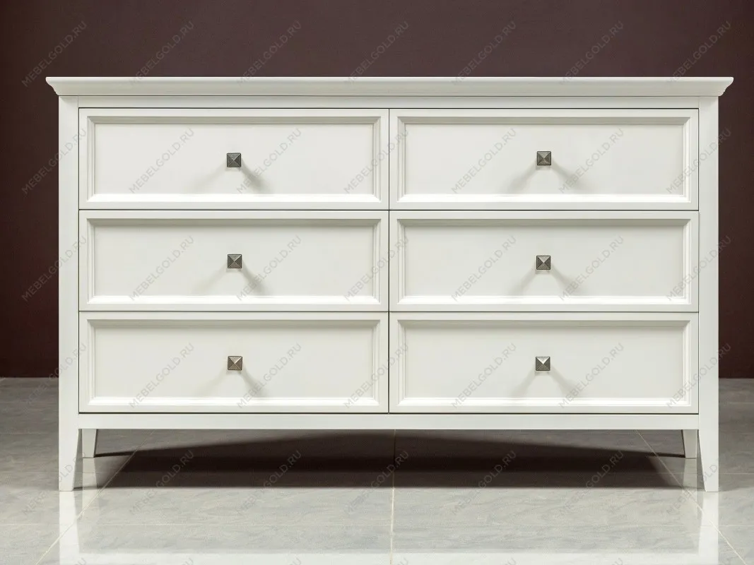 Комод большой 6 ящиков Manhattan (Молочный) | изображение 3