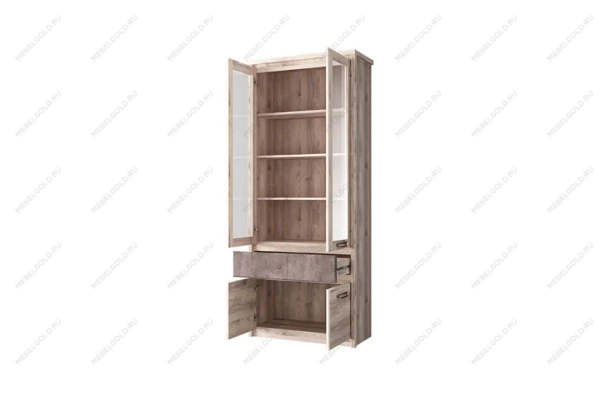 Шкаф с витриной Джаз 2V2D1S | изображение 1