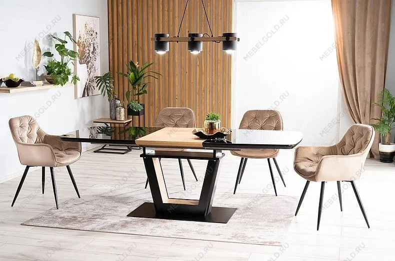 Стул кухонный SIGNAL CHERRY VELVET (черный/черный мат) | изображение 6