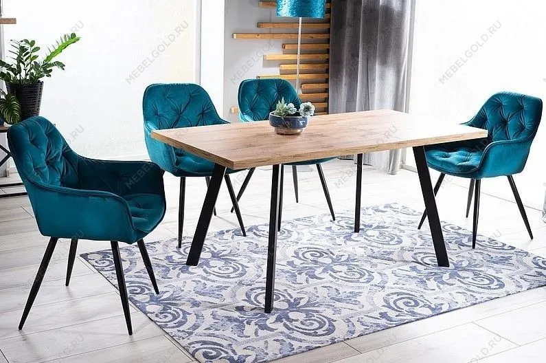 Стул кухонный SIGNAL CHERRY VELVET (черный/черный мат) | изображение 4