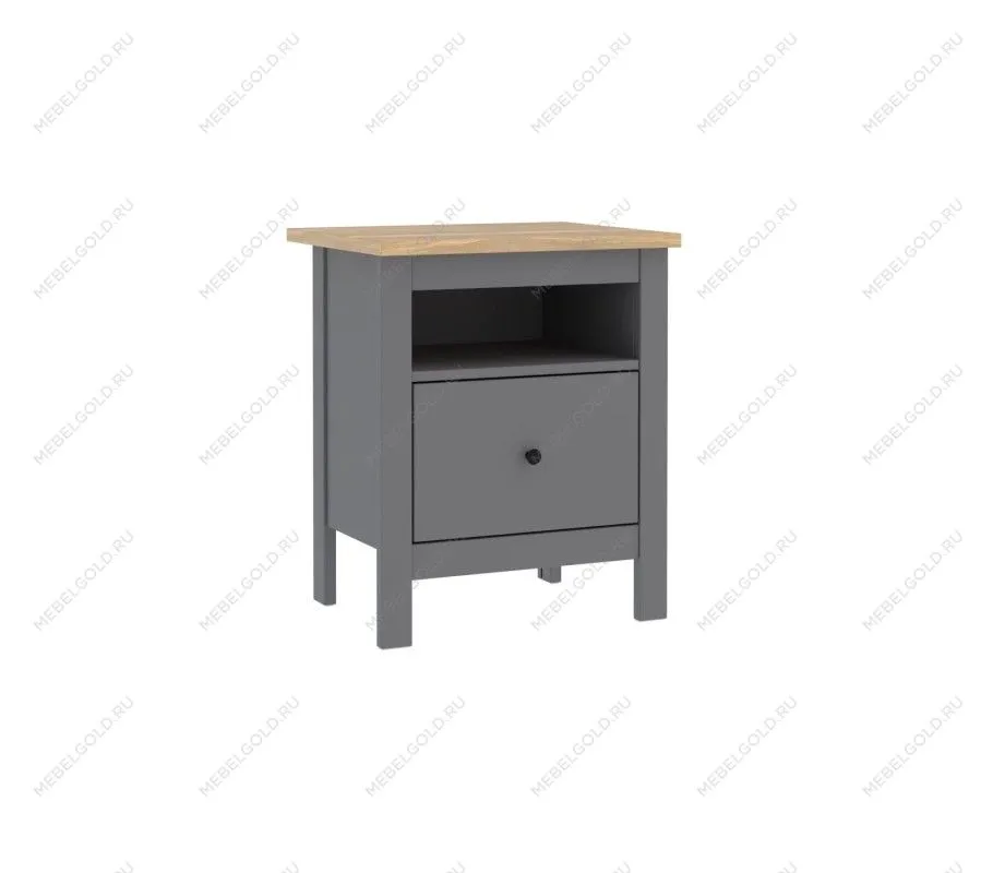 САГА тумба прикроватная серая/ясень | изображение 3