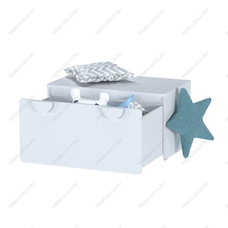 ПИКСИ ящик выкатной 90х48х46 под скамью, робкий подснежник | изображение 2