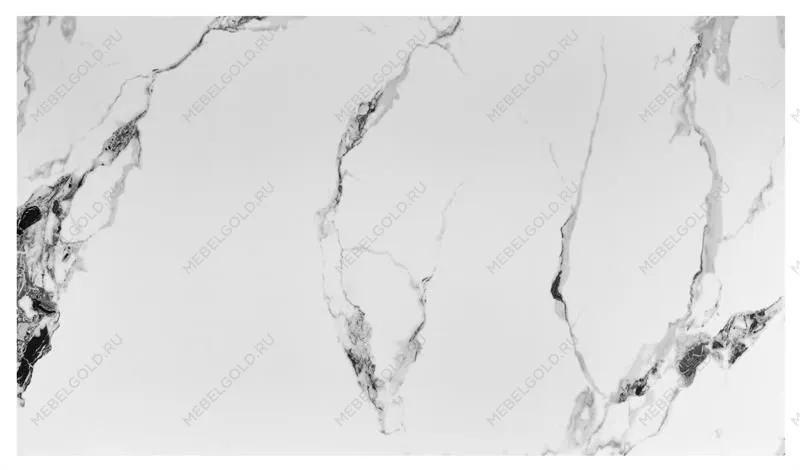 Стол обеденный Halmar FELIX раскладной (белый мрамор/черный) | изображение 6