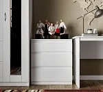 КАСТОР (KULLEN) комод ИКЕА / IKEA 3 ящика белый | изображение 4