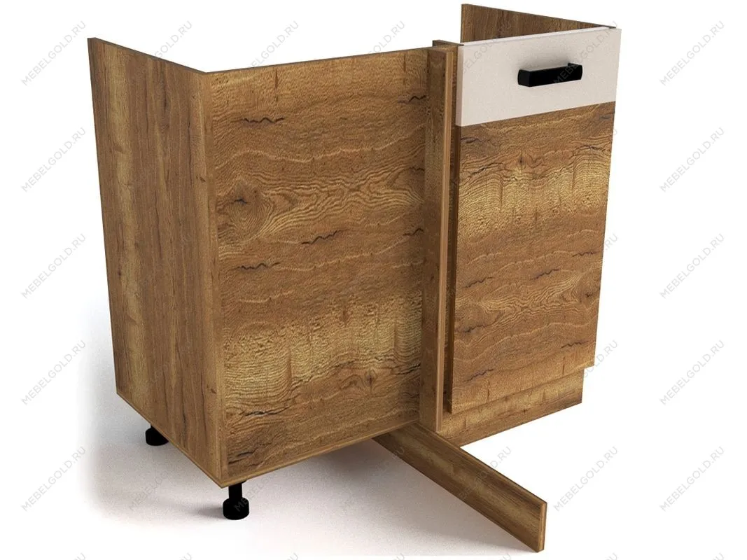 Стол под мойку угловой СМУ-100 правый, Адель (900*470*820) Дуб галифакс Табак, 20111