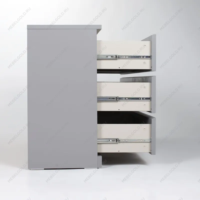 Комод Варма, 6 ящиков, горизонтальный, 160х78х40 см, эмаль серая | изображение 14