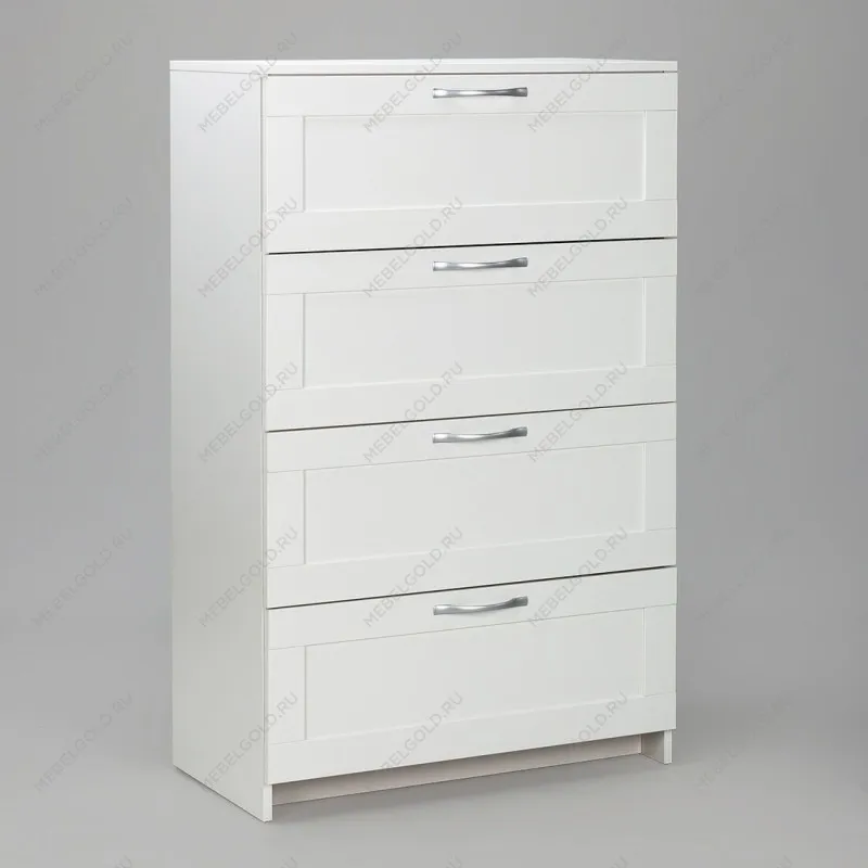 Комод Сириус, 4 ящика, 78х41х123 см, белый | изображение 10