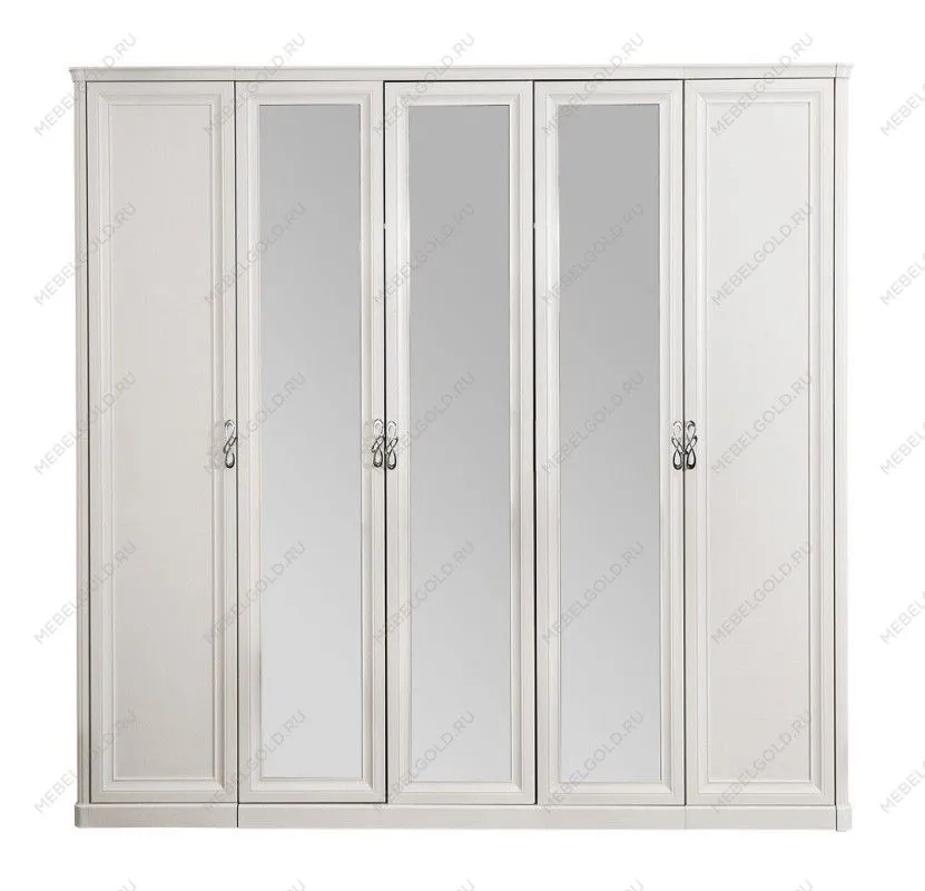 Шкаф Мишель 5-дверный белый матовый | изображение 1