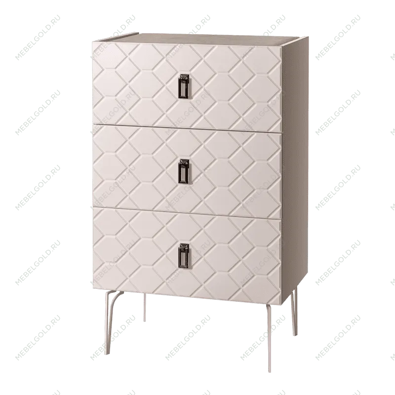 Комод Bogemia-Farfalle (Слоновая кость) (Novabuk/Черный) БМКМ-1 (Fa) - Выставка Балашиха