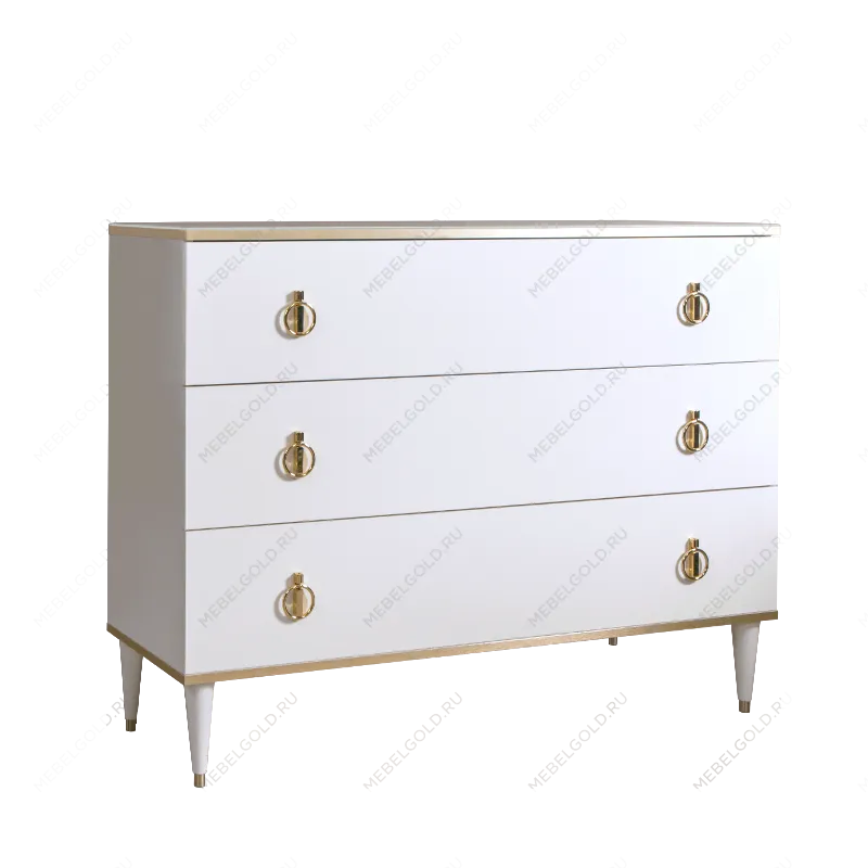Комод Римини (Белый/Золото) РМКМ-1