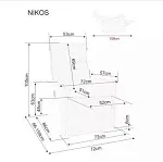 Кресло Signal NIKOS Brego раскладное (светло-бежевый) | изображение 4