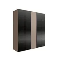 Шкаф 5-ти дв. Bogemia Air (Мокка/Черный) БМШ2/5(4)