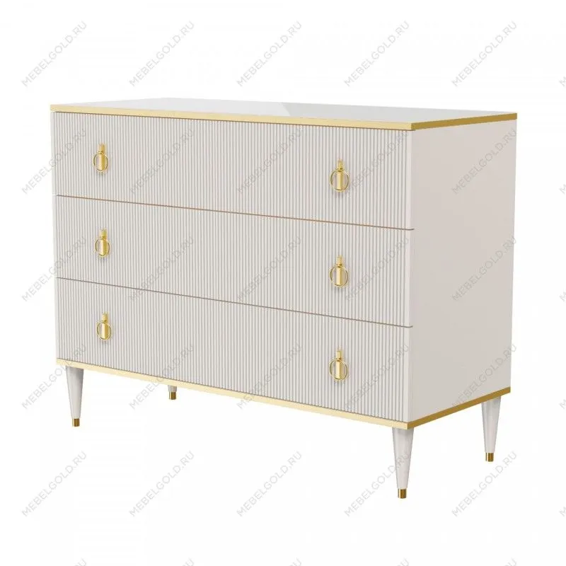 Комод Римини СОЛО (Слоновая кость/Золото) РМКМ-1(s)