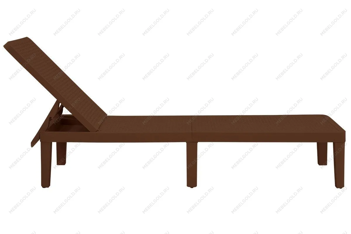 Шезлонг Tweet compact с матрасом, коричневый