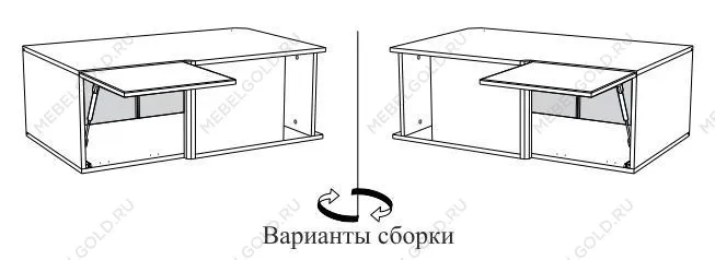 Шкаф АГУ-100, Женева (1000*600*360) Дуб Палермо/Белый матовый, 22432