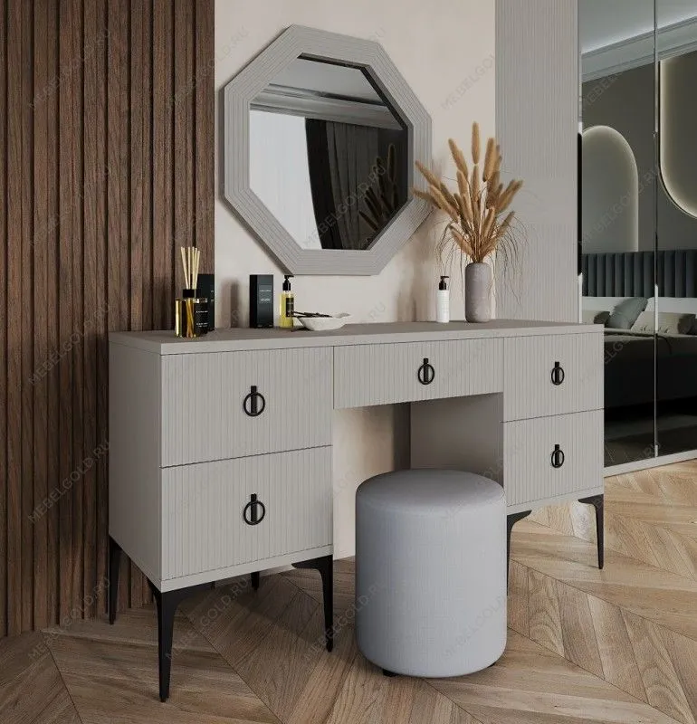 Туалетный столик Стелла светло серый камень | изображение 1