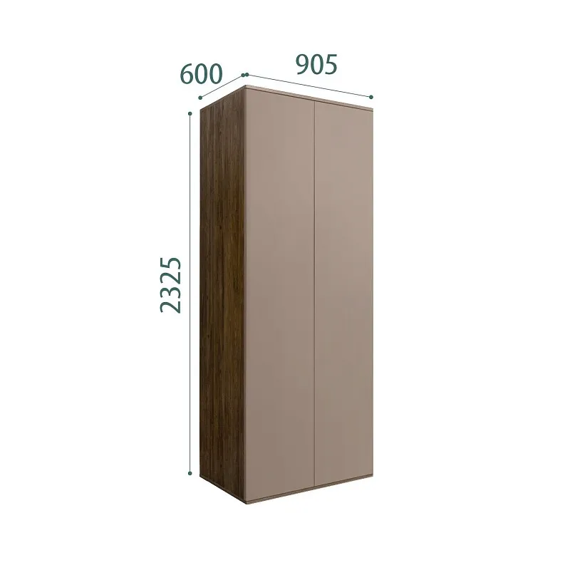 Шкаф 2-х дверный Bogemia Woodline Air (Мокка) БМШ2/2(0)