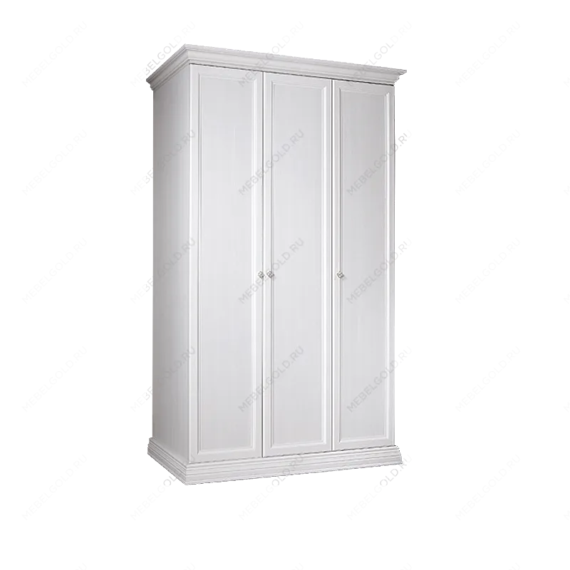 Шкаф 3-х дв. для платья и белья (без зеркал) Амели дуб АМШ2/3