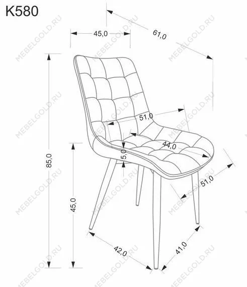 Стул кухонный Halmar K580 (черный/черный) | изображение 8