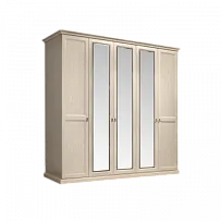 Шкаф 5-и дв. (с зеркалами) для платья и белья Венеция дуб седан ВНШ1/5
