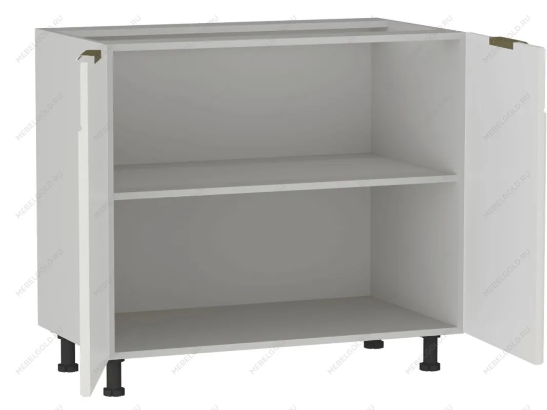 Стол 2-х дверный С-90, Берта (900*528*820) Экокожа Белый, 25310 | изображение 1