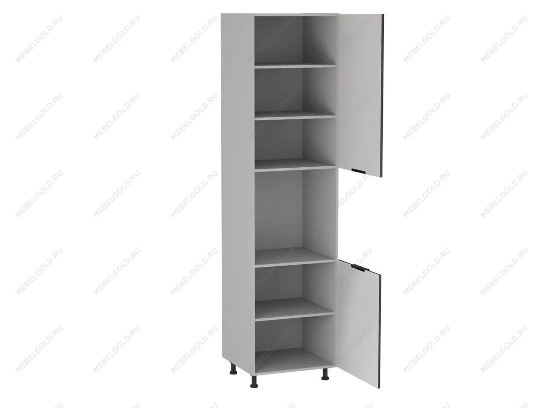 Шкаф-пенал 960 ПГ-60, Ватель (600*566*2406) Экокожа Серый, 23335 | изображение 1