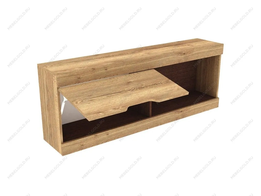 м. Марьина Роща - Шкаф-полка навесная 1400, Гарда Дуб галифакс Табак | изображение 1